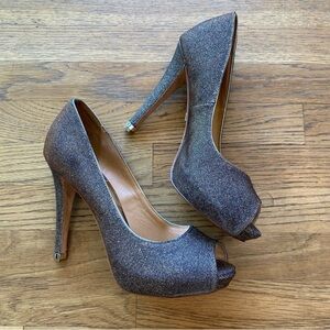 Badgley Mischka Women's Humbie IV Sequin Platform Pumps Size 8.5